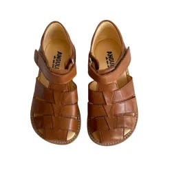 Fisherman Sandals in Cognac (Wide Fit) by Angulus - Last Ones In Stock - EUR 31-32