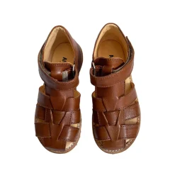 Fisherman Starter Sandals in Cognac (Narrow Fit) by Angulus