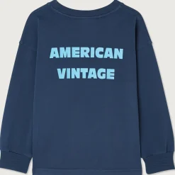 Fizvalley Kid's Long Sleeve T Shirt in Vintage Aster by American Vintage