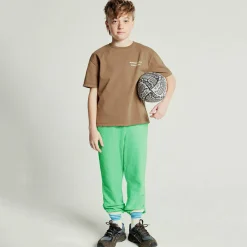 Fizvalley Kid's Round Neck T Shirt in Vintage Nut by American Vintage