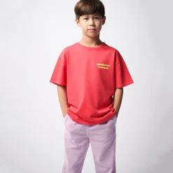 Fizvalley Kid's Round Neck T Shirt in Vintage Raspberry by American Vintage