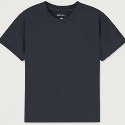 Fizvalley Kid's Round Neck T Shirt in Black by American Vintage