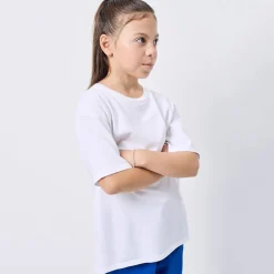 Fizvalley Kid's Round Neck T Shirt in White by American Vintage