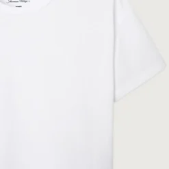 Fizvalley Kid's Round Neck T Shirt in White by American Vintage