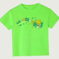 Fizvalley Kid's T Shirt in Fluorescent Absinthe by American Vintage - Last One In Stock - 11 Years