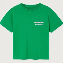 Fizvalley Kid's T Shirt in Vintage Watercress by American Vintage