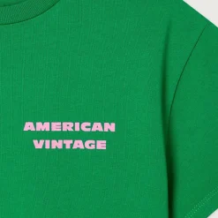 Fizvalley Kid's T Shirt in Vintage Watercress by American Vintage