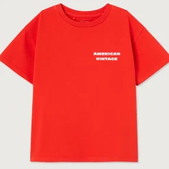 Fizvalley Kid's T Shirt in Vintage Strawberry by American Vintage