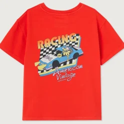 Fizvalley Kid's T Shirt in Vintage Strawberry by American Vintage
