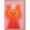 Fizzy Orange Greetings Card by Jon Burgerman for Evermade