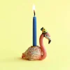 Flamingo Party Animal Ceramic Cake Topper by Camp Hollow