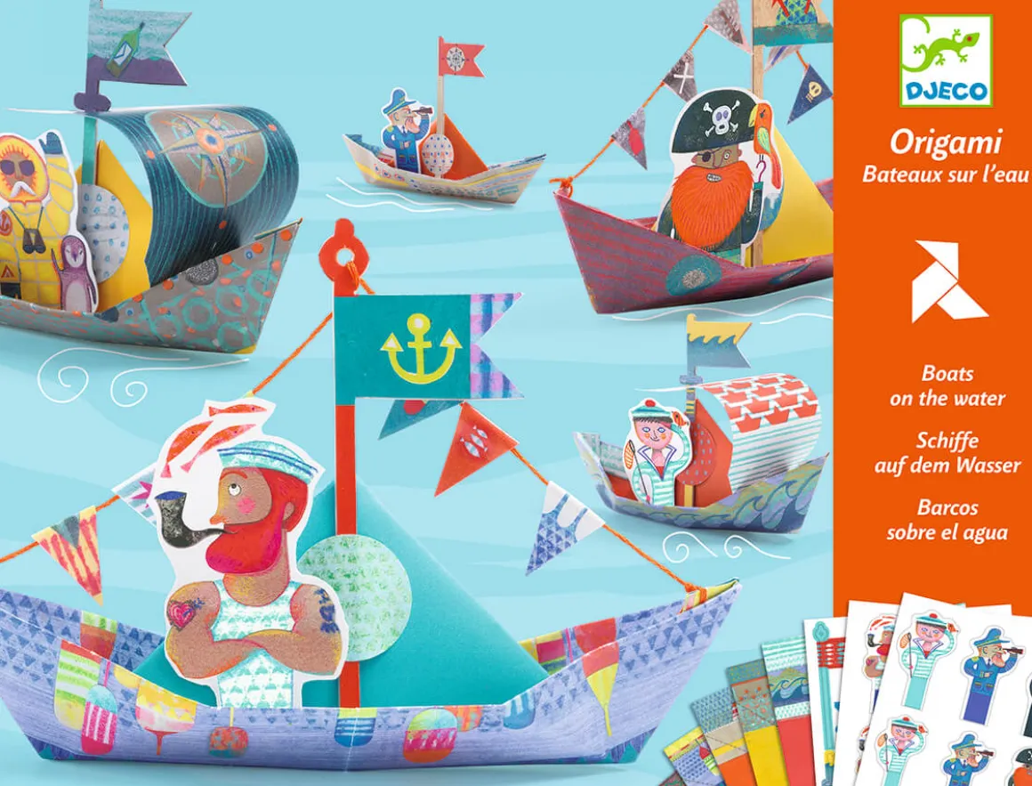 Floating Boats Origami Craft Kit by Djeco