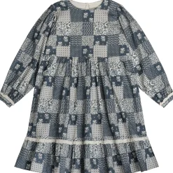 Florrie Dress in Patchwork Print Floral by Little Cotton Clothes