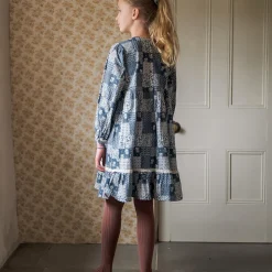 Florrie Dress in Patchwork Print Floral by Little Cotton Clothes