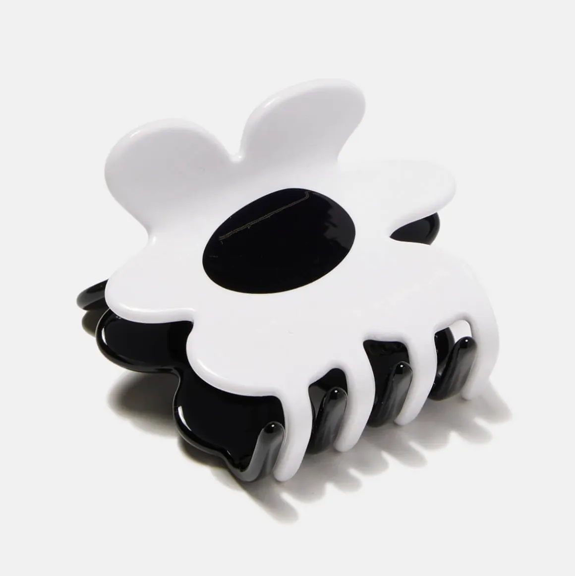 Flower Hair Claw in Black & White by Chunks