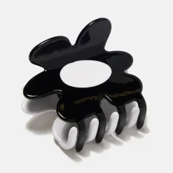 Flower Hair Claw in Black & White by Chunks