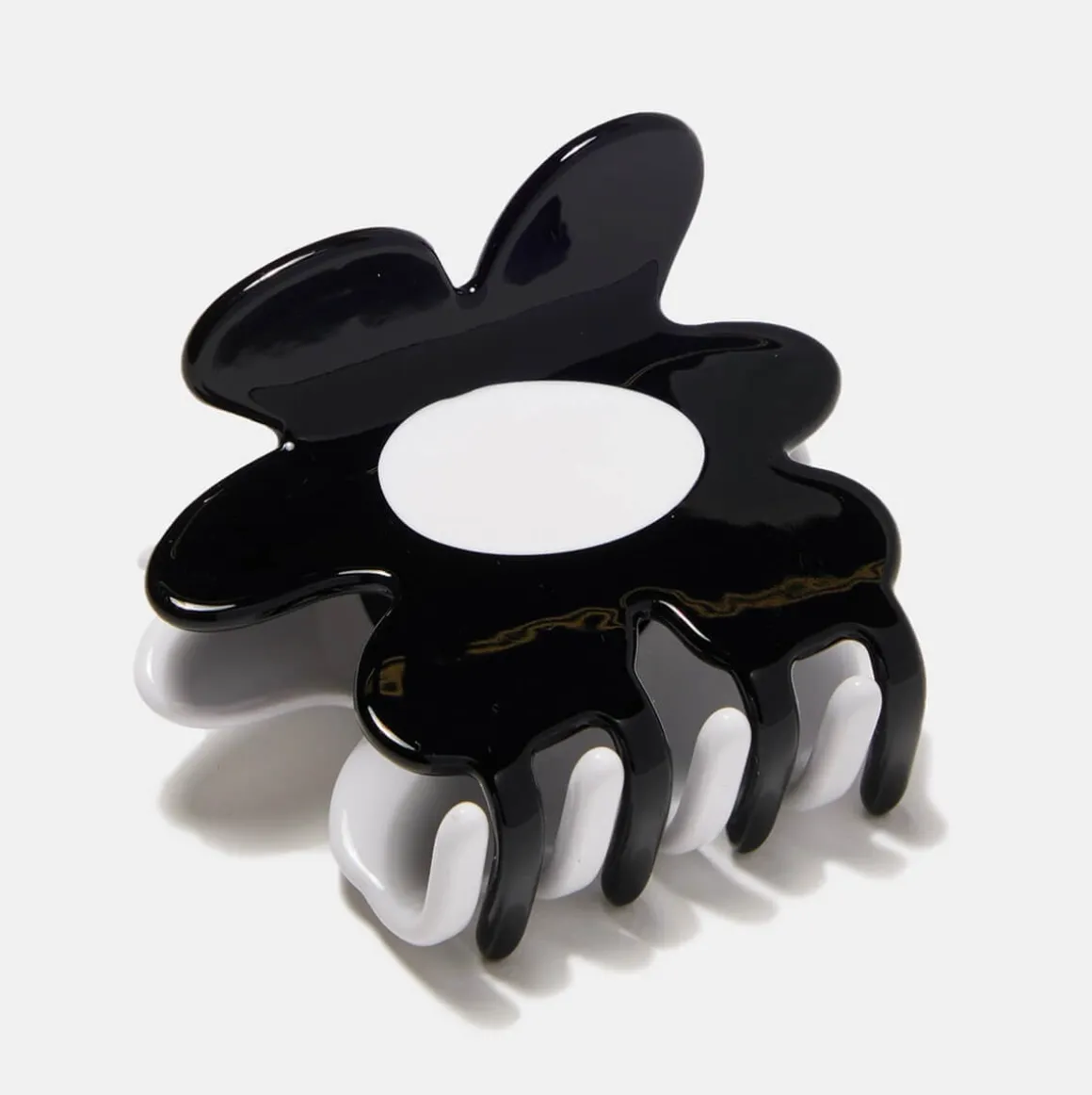Flower Hair Claw in Black & White by Chunks
