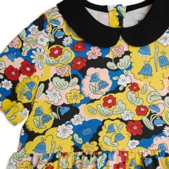 Flowers AOP Dress in Multi by Mini Rodini