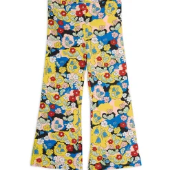 Flowers AOP Flared Trousers in Multi by Mini Rodini