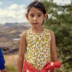Flowers Lace Edge Tank by Mini Rodini - Last One In Stock - 128/134 (7-9 Years)
