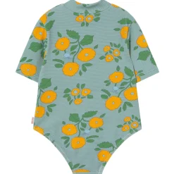 Flowers Swimsuit in Warm Grey by Tinycottons