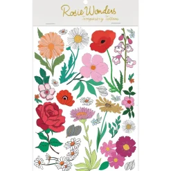 Flowers Temporary Tattoos (A5 Size) by Rosie Wonders