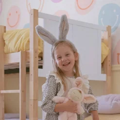 Fluffle Bunny Headband in Smoke by Olli Ella