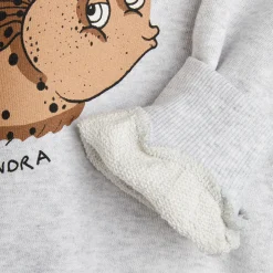 Flundra Sweatshirt in Grey Melange by Mini Rodini