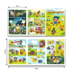Flying Sofye Comic Strip Rub-On Transfers Set by Djeco