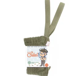 Footed Granny Teddy Tights With Braces in Olive by Silly Silas