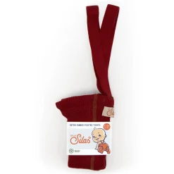 Footed Tights With Braces in Maple Leaf by Silly Silas