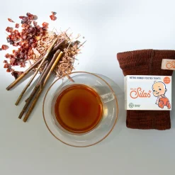 Footed Tights With Braces in Spicy Chai by Silly Silas