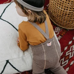 Footless Hippy Tights With Braces in Cocoa Blend by Silly Silas