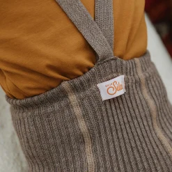 Footless Hippy Tights With Braces in Cocoa Blend by Silly Silas