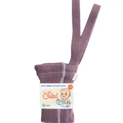 Footless Tights With Braces in Acai Smoothie by Silly Silas