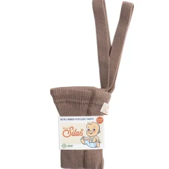 Footless Tights With Braces in Granola by Silly Silas