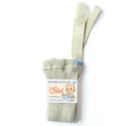 Footless Tights With Braces in Cream Blend by Silly Silas