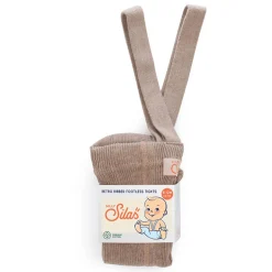 Footless Tights With Braces in Peanut Blend by Silly Silas