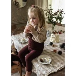 Footless Tights With Braces in Fig Blend by Silly Silas