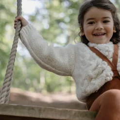 Footless Tights With Braces in Cinnamon by Silly Silas