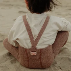 Footless Tights With Braces in Salted Caramel by Silly Silas