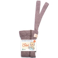 Footless Tights With Braces in Vanilla Fig by Silly Silas