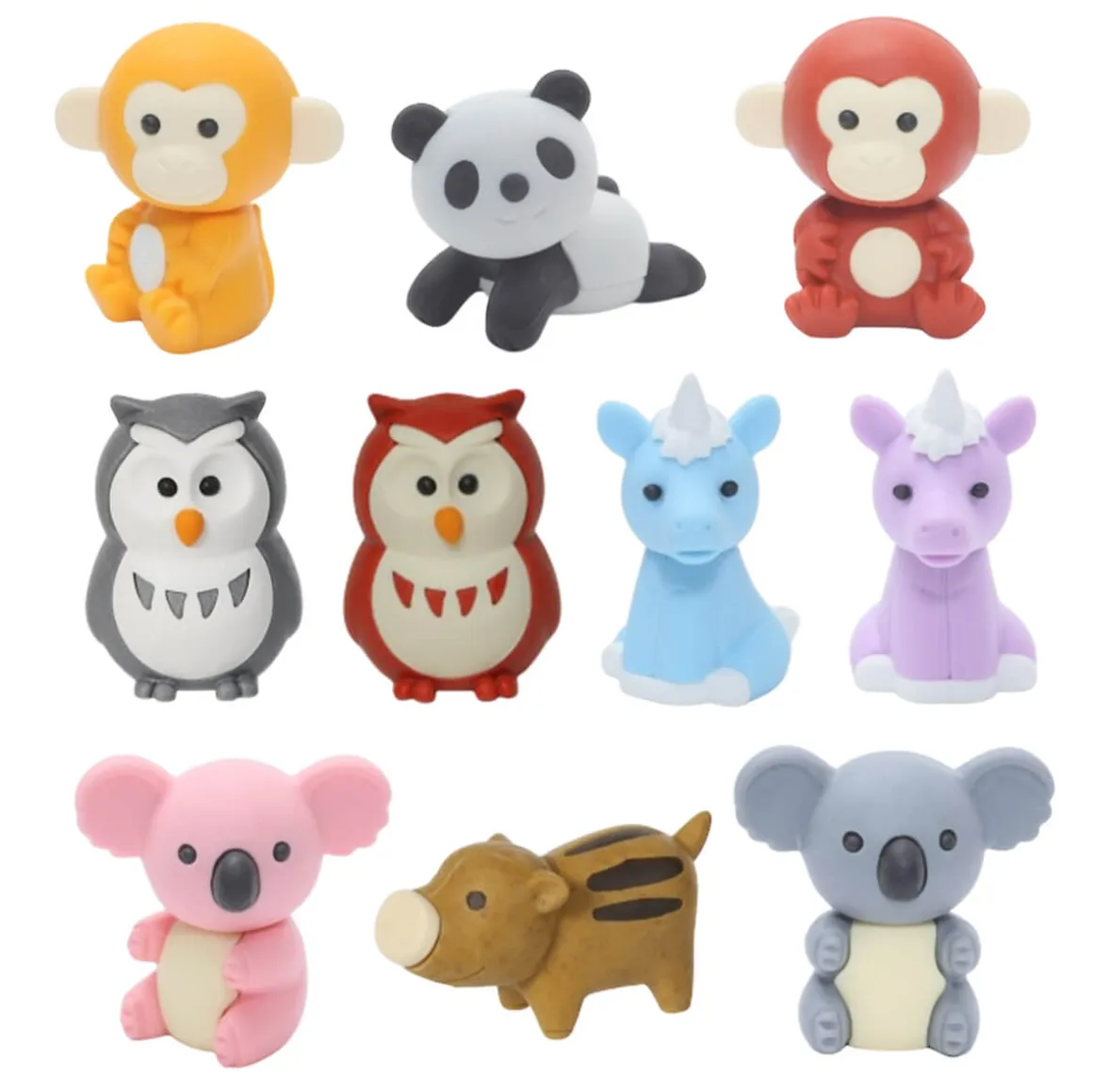 Forest Animals Puzzle Eraser by Iwako Japan