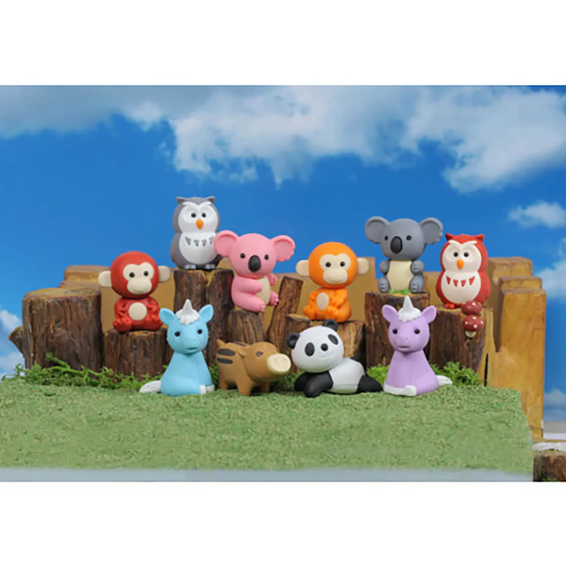 Forest Animals Puzzle Eraser by Iwako Japan