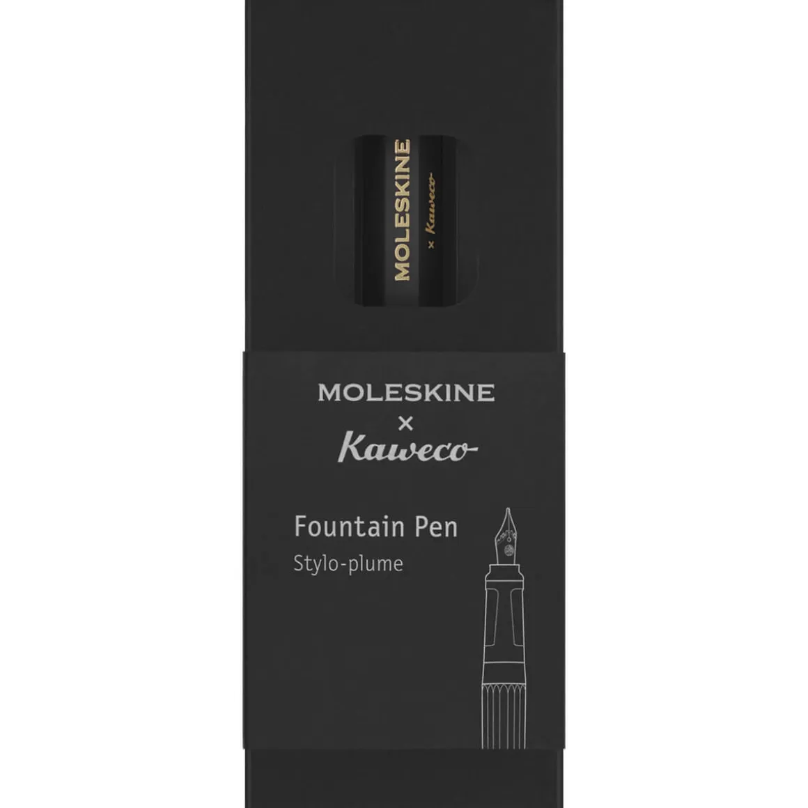 Fountain Pen in Black by Moleskine X Kaweco