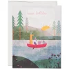 Four Canoe Greetings Card by Red Cap Cards
