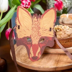 Fox Mask Greetings Card by East End Press