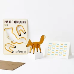 Fox Pop Out Decoration And Greetings Card by The Pop Out Card Company