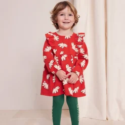 Freedom Bird AOP Ruffle Baby Dress by Bobo Choses