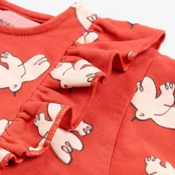 Freedom Bird AOP Ruffle Baby Dress by Bobo Choses